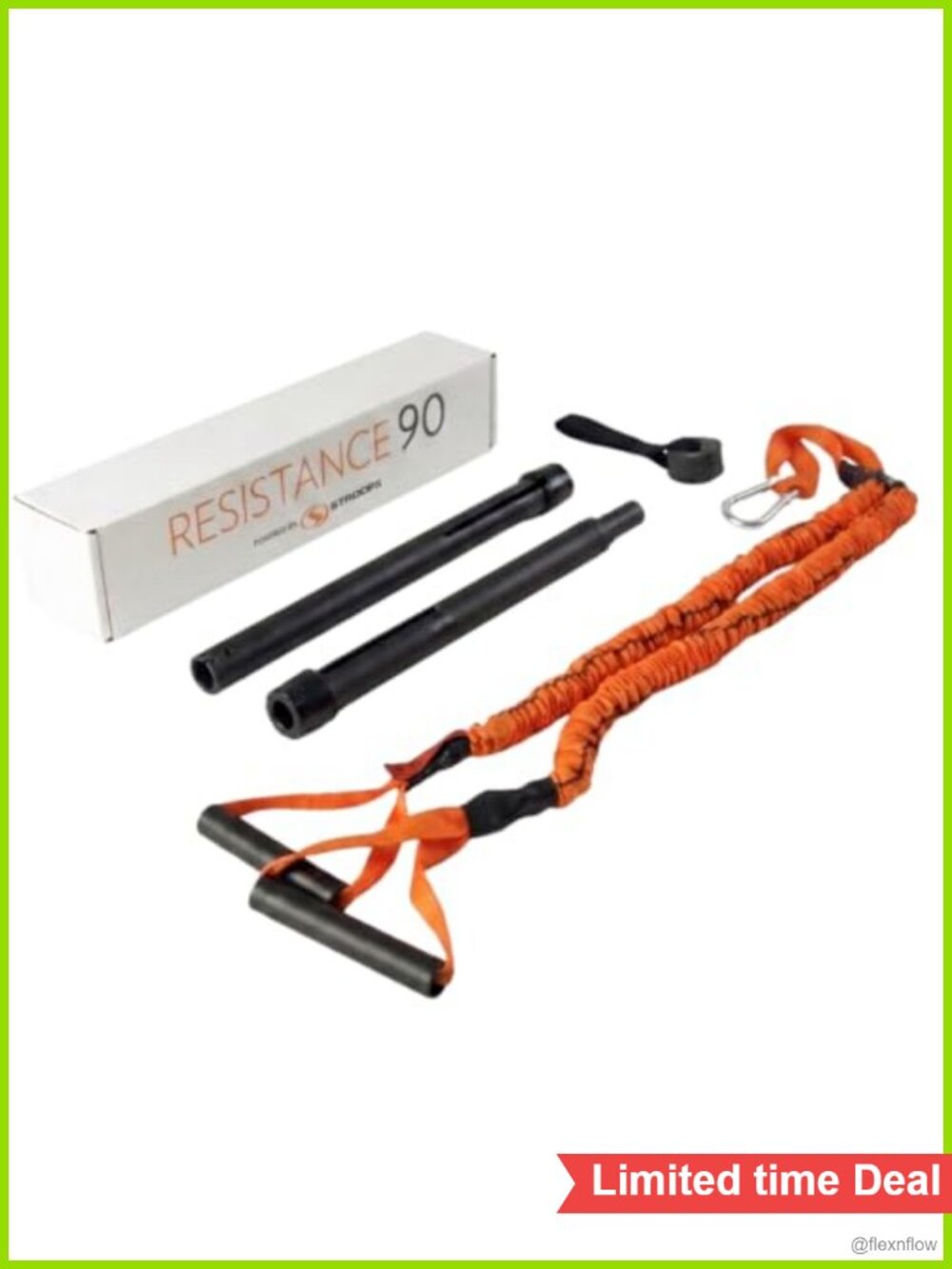 Dual Resistance Bands Full Body Training Kit Portable Exercise Bands